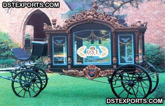 Royal Funeral Carriage in Antique Black
