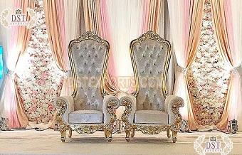 Bollywood Style Throne Chairs For Bride Groom