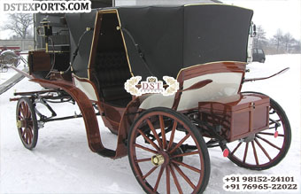 Deluxe Double Hooded Horse Drawn Carriage